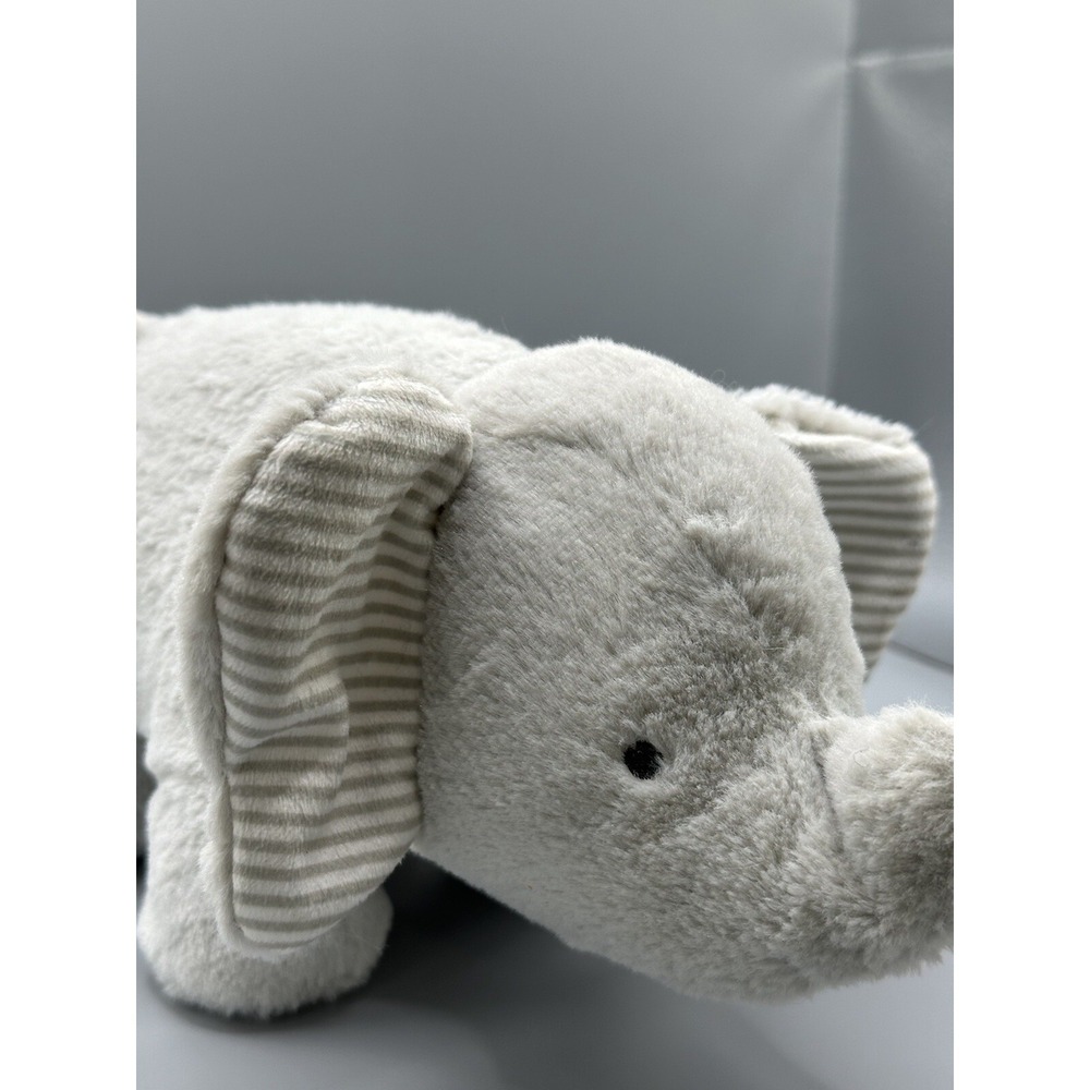 Carter's Elephant Musical Plush Wind Up Gray Stripe 9" Stuffed Animal Grey Works - Picture 8 of 16